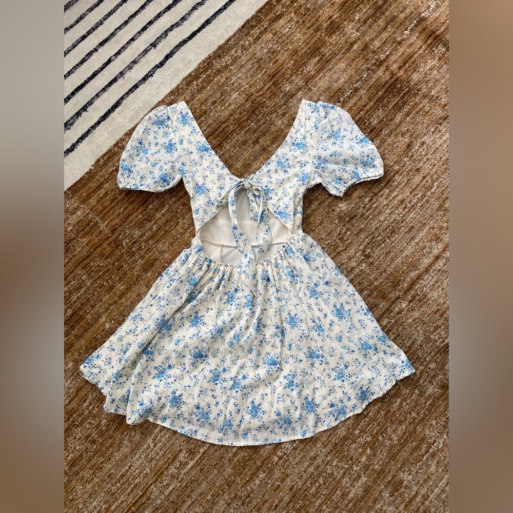 New Altar’d State✨Gail Floral Print Mini Dress- Blue - Picture 3 of 3